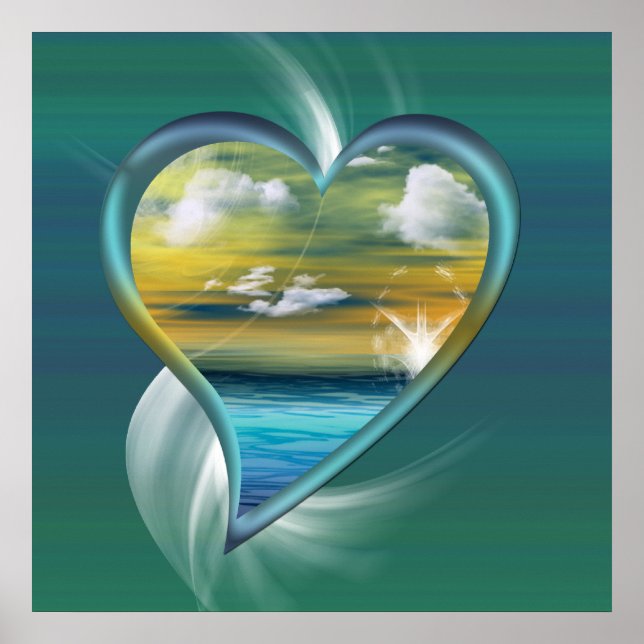 Affiches Coeur liquide (Devant)