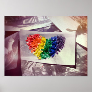 Affiches Coeurs (Crayon Love)