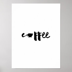 Affiches Coffee Typography Art