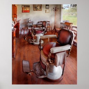 Affiches Coiffeur - ayez svp un siège