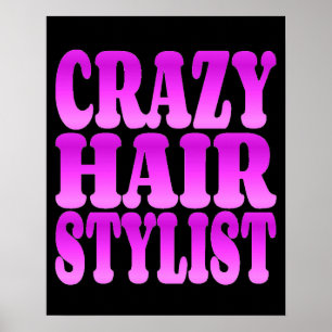 Affiches Coiffeur fou