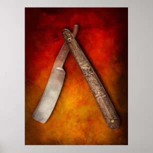 Affiches Coiffeur - rasant - gardez une lèvre supérieure