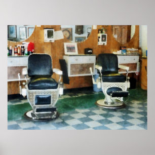 Affiches Coin Barber deux chaises