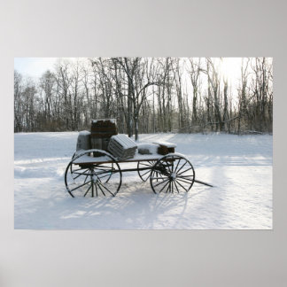 Affiches Coincé dans la neige