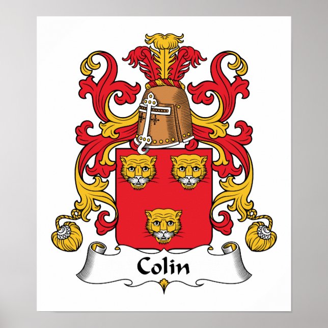 Affiches Colin Family Crest (Devant)