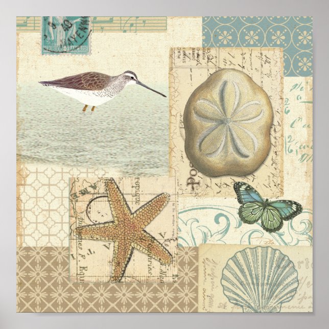 Affiches Collage côtier (Devant)