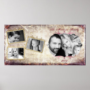 Affiches Collage de famille de parcelle de 10 po x 20 po 4 