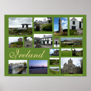 Affiches Collage de l'Irlande (paysage)