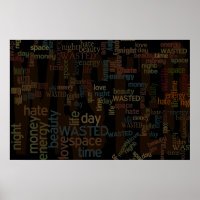 Collage de mots gâtés