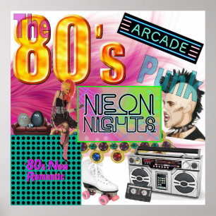 Affiches Collage des années 80