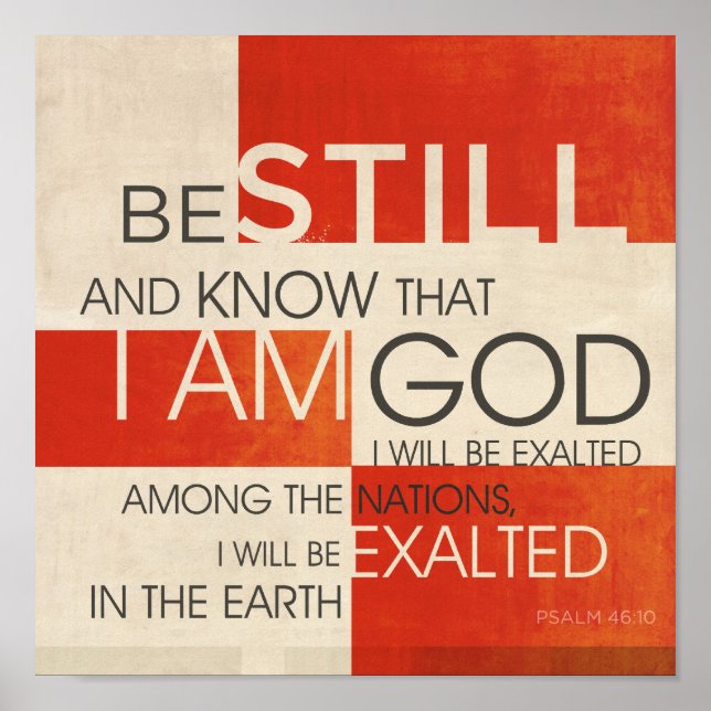 Affiches Collage des écritures de psaume (Devant)