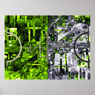 Affiches Collage indéfinissable 3 d'illustration