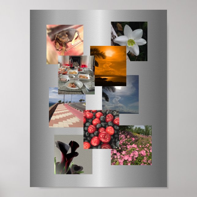 Affiches Collage personnalisé de 9 photos  (Devant)