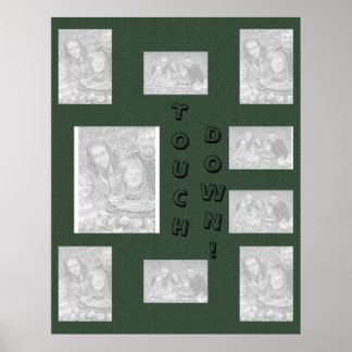 Affiches Collage Vert - Football