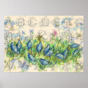 Affiches Collecte alphabétique de la recherche de quilles