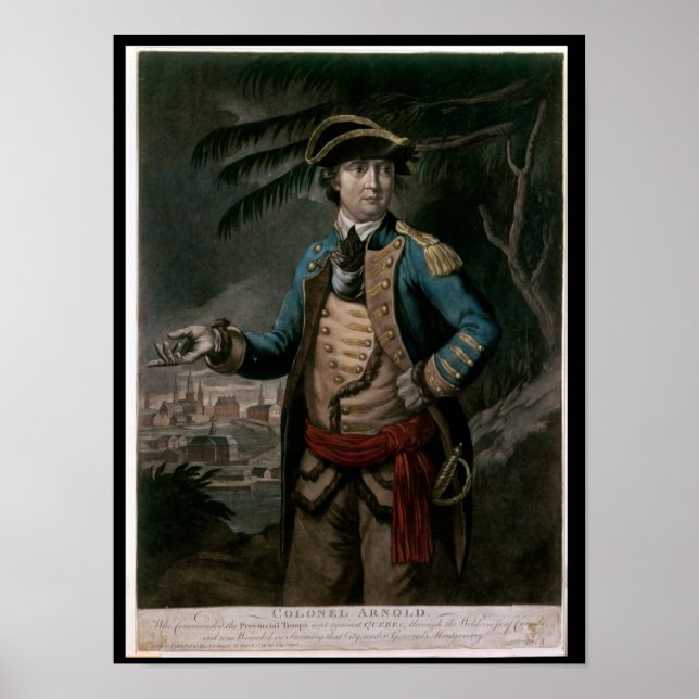 Affiches Colonel Benedict Arnold, pub. London, 1776 (Devant)