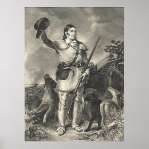 Affiches Colonel Davy Crockett 1839