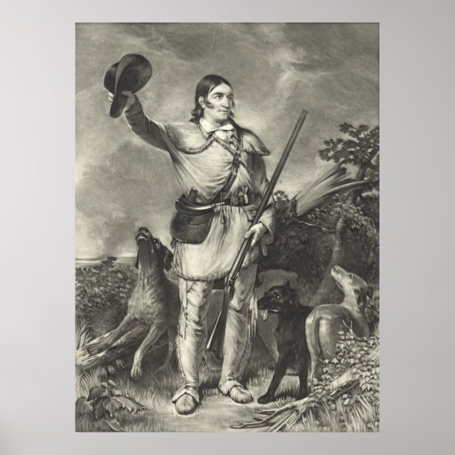 Affiches Colonel Davy Crockett 1839 (Devant)