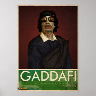 Affiches Colonel Gaddafi