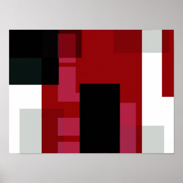 Affiches Color Burn Abstract Art (Devant)