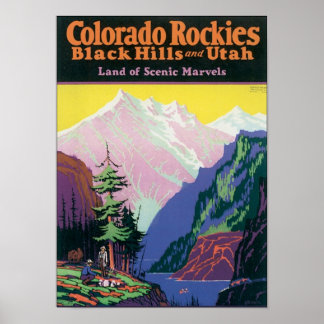 Affiches Colorado Rockies Black Hills and Utah