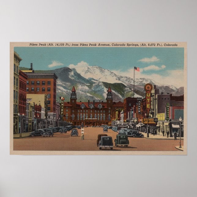 Affiches Colorado Springs, CO (Devant)