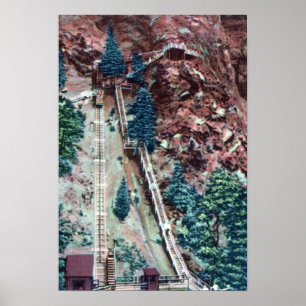 Affiches Colorado Springs Colorado Manitou Springs Incline