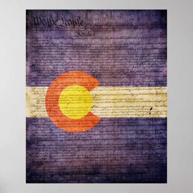 Affiches Colorado State Flag (Devant)