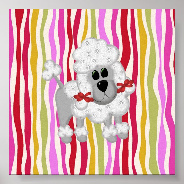 Affiches Coloré Poodle Colossal (Devant)