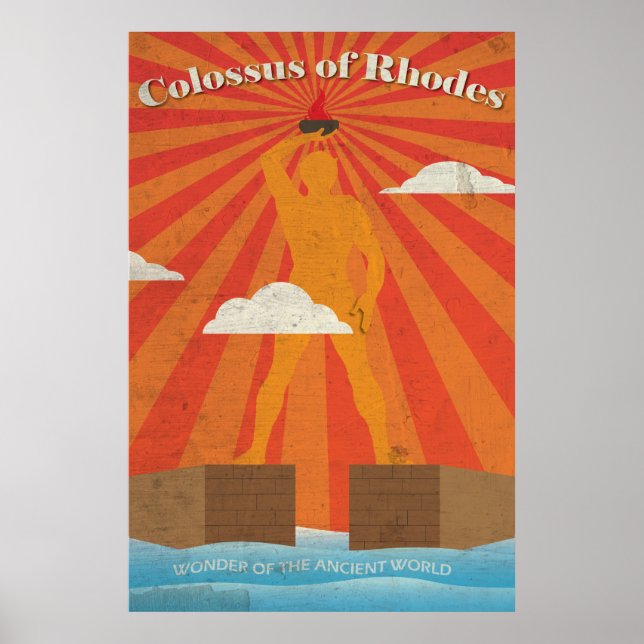 Affiches Colosse de Rhodes l'affiche de l'ancienne merveill (Devant)
