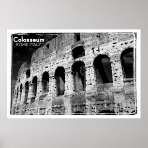 Affiches colosseum vintage Rome Italie