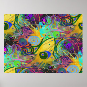Affiches colourful splatter