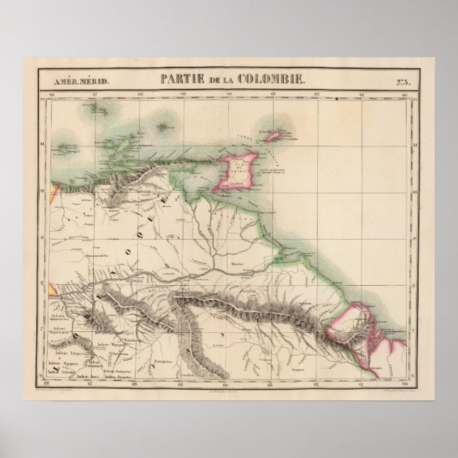 Affiches Columbia, Amérique du Sud 3 (Devant)