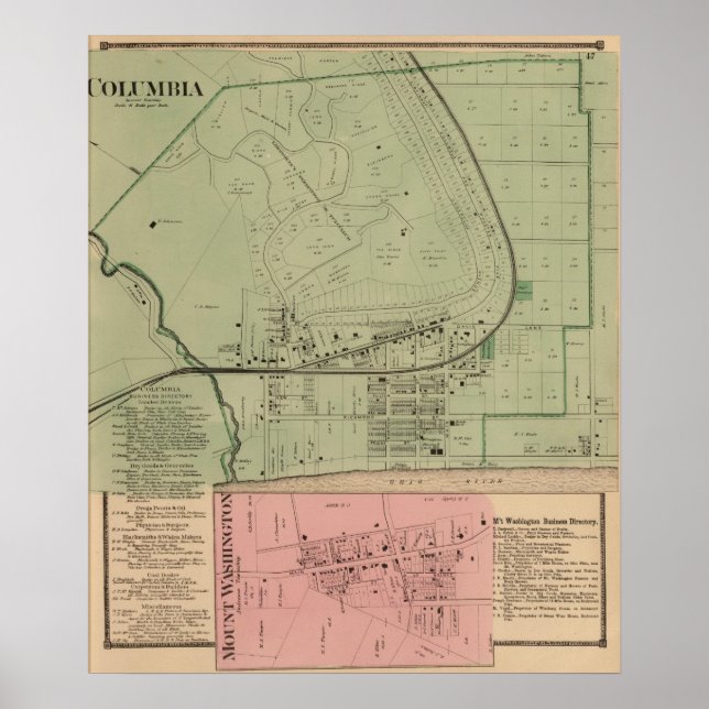 Affiches Columbia, Ohio 2 (Devant)