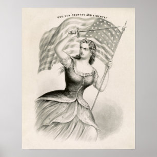 Affiches Columbia, personnification féminine des Etats-Unis