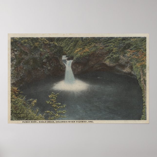 Affiches Columbia River, Oregon - Punch Bowl (Devant)
