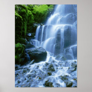 Affiches Columbia River Waterfall Fine Photo