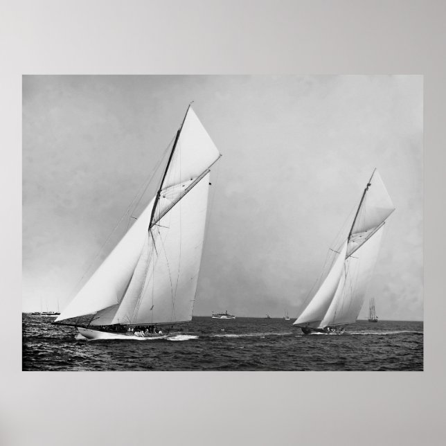 Affiches Columbia & Shamrock 1898 (Devant)