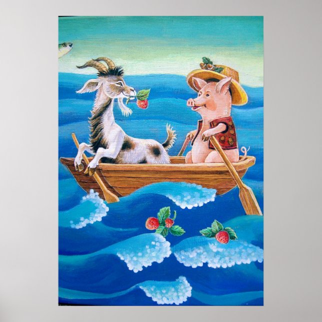 Affiches "Combien de fraises poussent dans la mer ?" (Devant)