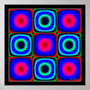 Affiches Combinaisons de couleurs Flickering