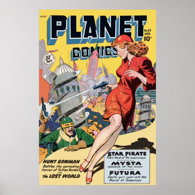 Affiches Comics Planètes (Devant)