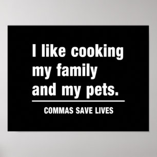 Affiches Commas Save Lives