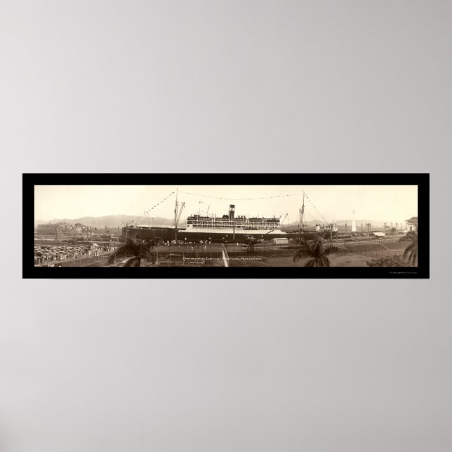 Affiches Commémoration Panama Photo 1939 (Devant)