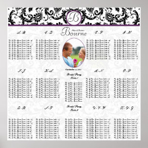 Affiches Commence à 12,80 $ Mariage Photo Seating Chart