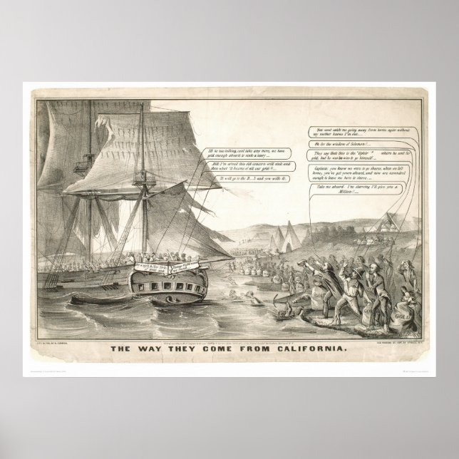 Affiches Comment ils viennent en Californie (0476A) (Devant)