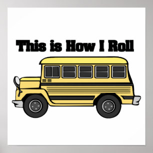 Affiches Comment je marche (autobus scolaire)
