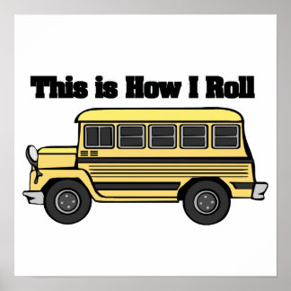 Affiches Comment je marche (autobus scolaire)