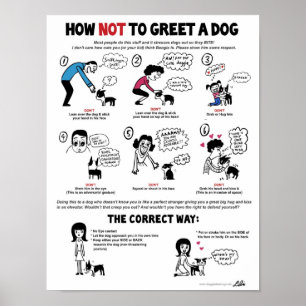Affiches Comment ne pas saluer un chien (11" x 14")