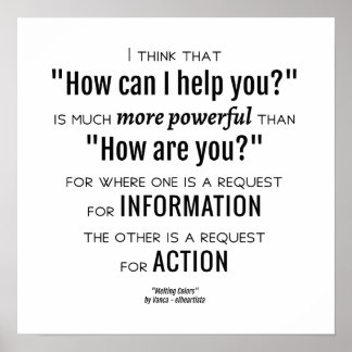 Affiches Comment puis-je vous aider - devis