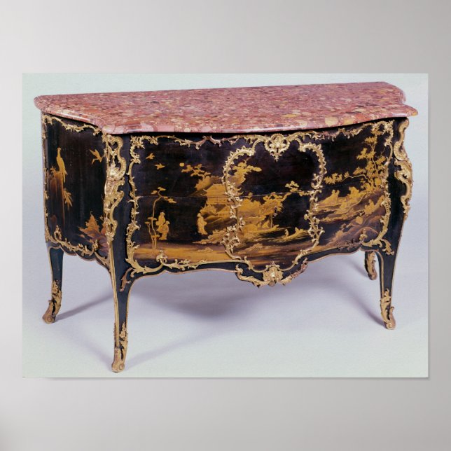 Affiches Commode, français, milieu du XVIIIe siècle (Devant)